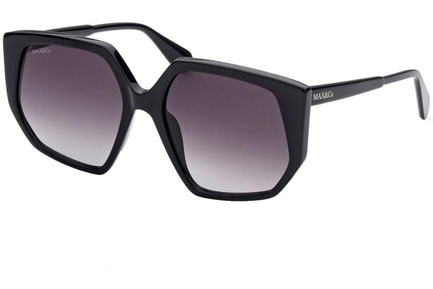 Okulary przeciwsłoneczne Max&Co. MO0032 01B Oversize Czarne