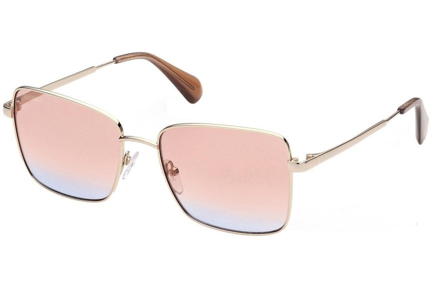 Okulary przeciwsłoneczne Max&Co. MO0016 32F Kwadratowe Złote