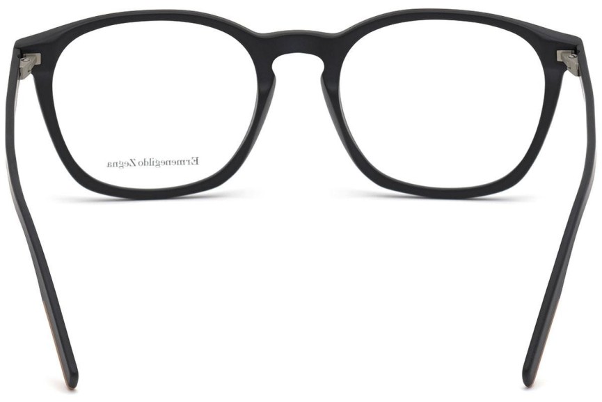 Okulary korekcyjne Zegna EZ5202 002 Okrągłe Czarne