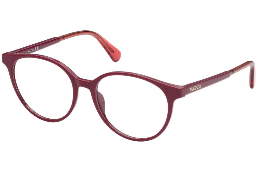 Okulary korekcyjne Max&Co. MO5053 066 Okrągłe Czerwone