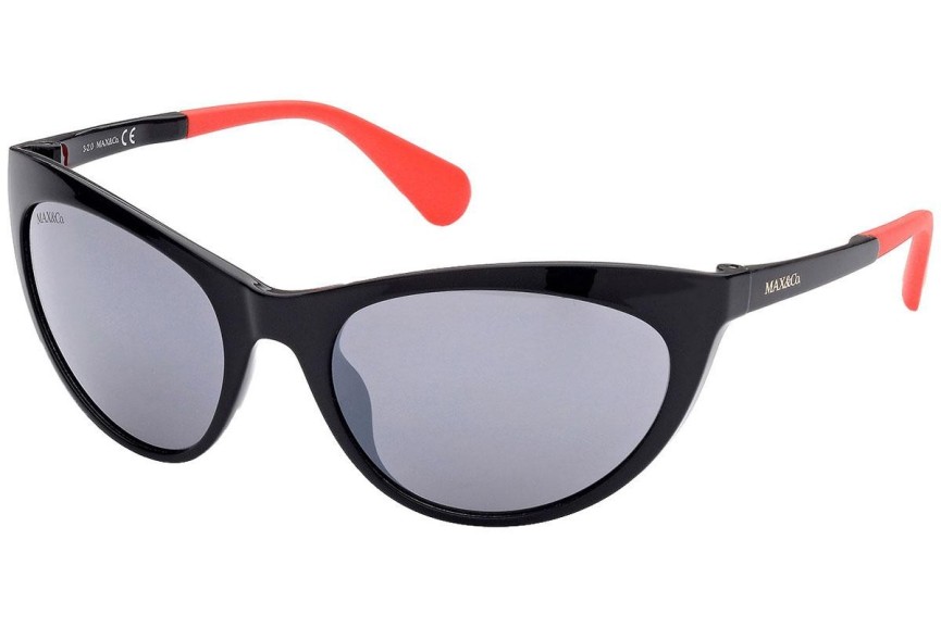 Okulary przeciwsłoneczne Max&Co. MO0037 01C Kocie oczy Czarne