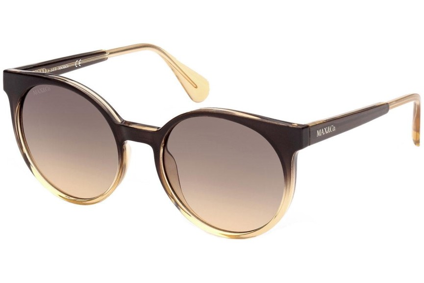 Okulary przeciwsłoneczne Max&Co. MO0012 05B Okrągłe Brązowe