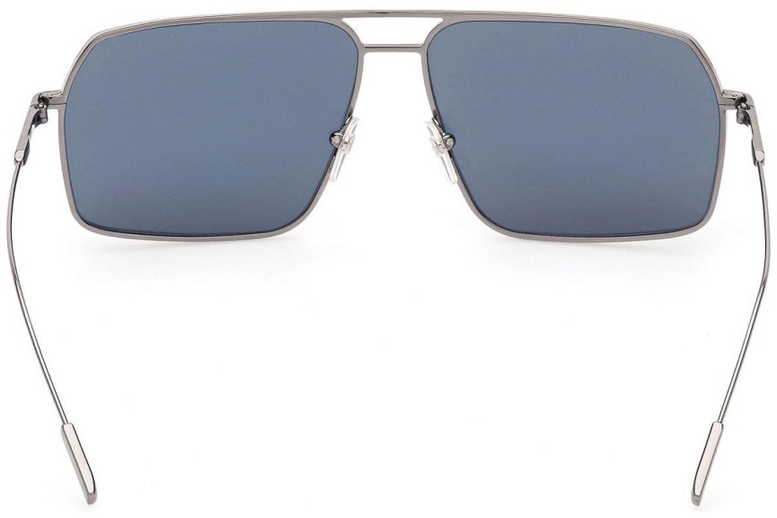 Okulary przeciwsłoneczne Zegna EZ0193 08V Pilotki (Aviator) Srebrne