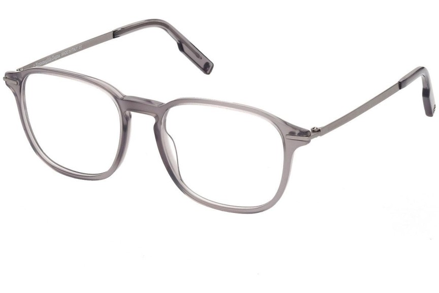 Okulary korekcyjne Zegna EZ5229 020 Okrągłe Szare