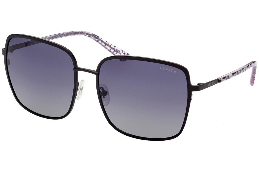 Okulary przeciwsłoneczne Guess GU7846 02D Polarized Kwadratowe Czarne