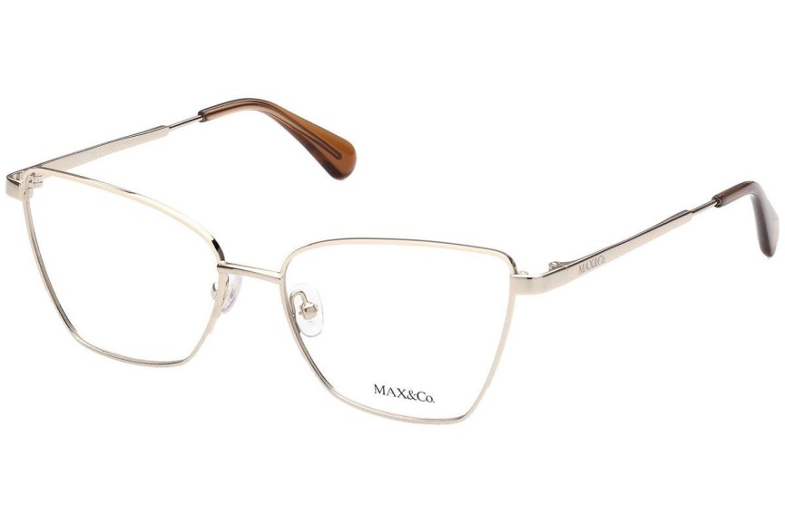 Okulary korekcyjne Max&Co. MO5035 032 Kocie oczy Złote