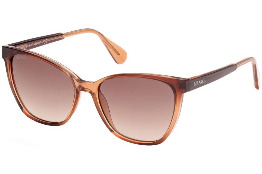 Okulary przeciwsłoneczne Max&Co. MO0011 48F Kocie oczy Brązowe