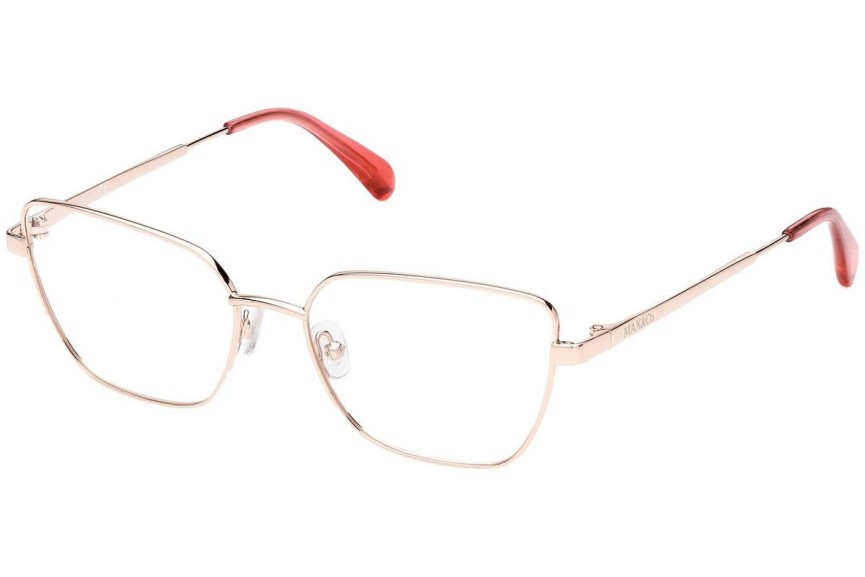 Okulary korekcyjne Max&Co. MO5068 028 Kocie oczy Złote