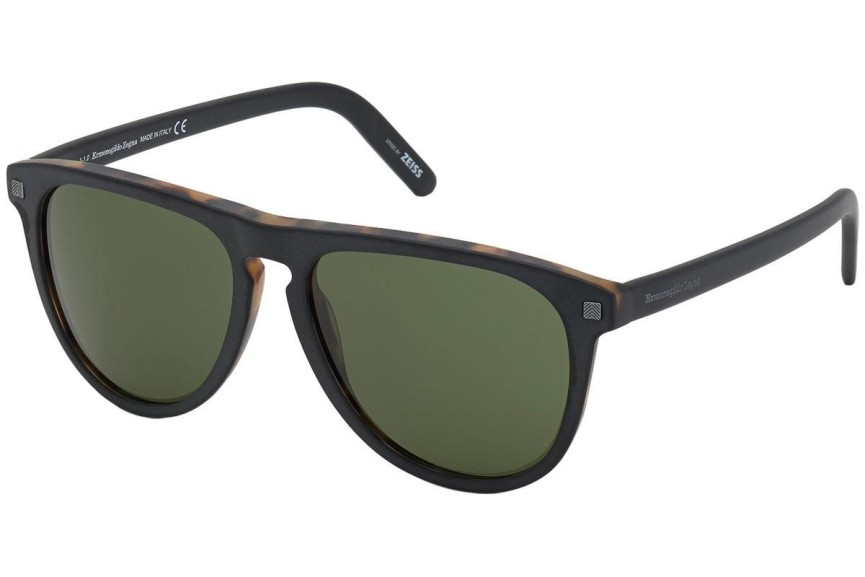 Okulary przeciwsłoneczne Zegna EZ0171 56N Pilotki (Aviator) Havana