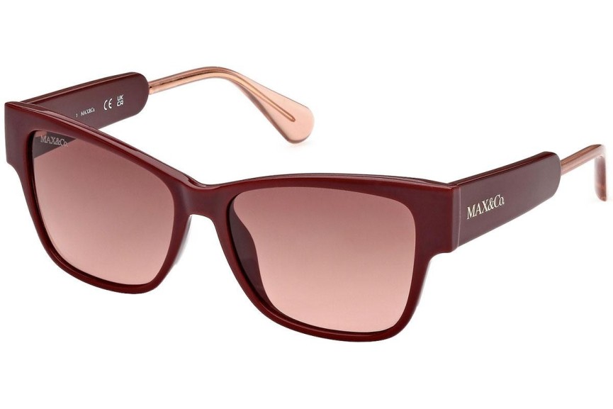 Okulary przeciwsłoneczne Max&Co. MO0054 69F Kocie oczy Czerwone