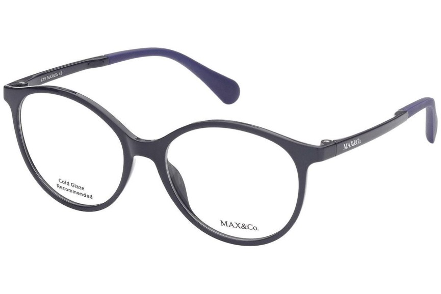 Okulary korekcyjne Max&Co. MO5014 090 Okrągłe Niebieskie