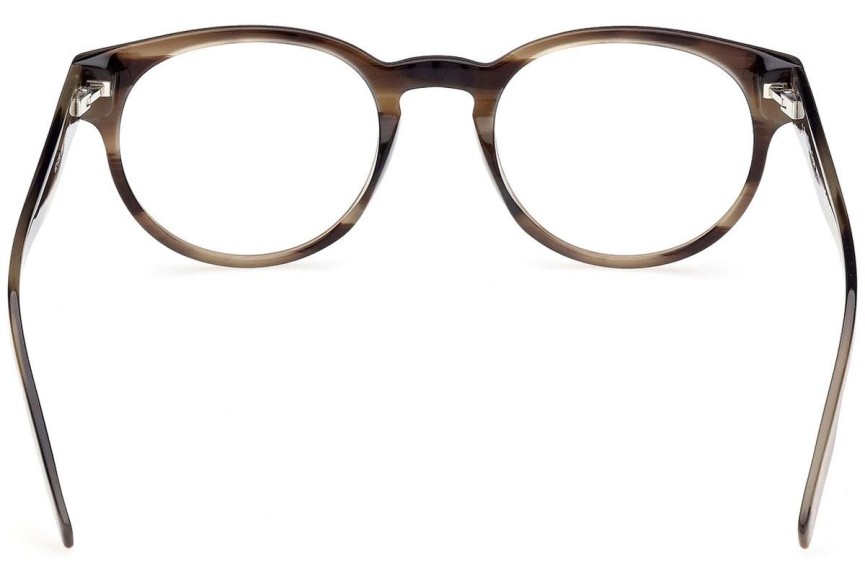 Okulary korekcyjne Zegna EZ5232 050 Okrągłe Brązowe