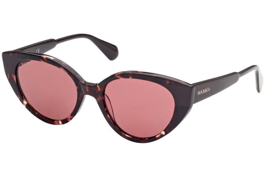 Okulary przeciwsłoneczne Max&Co. MO0039 55S Kocie oczy Havana
