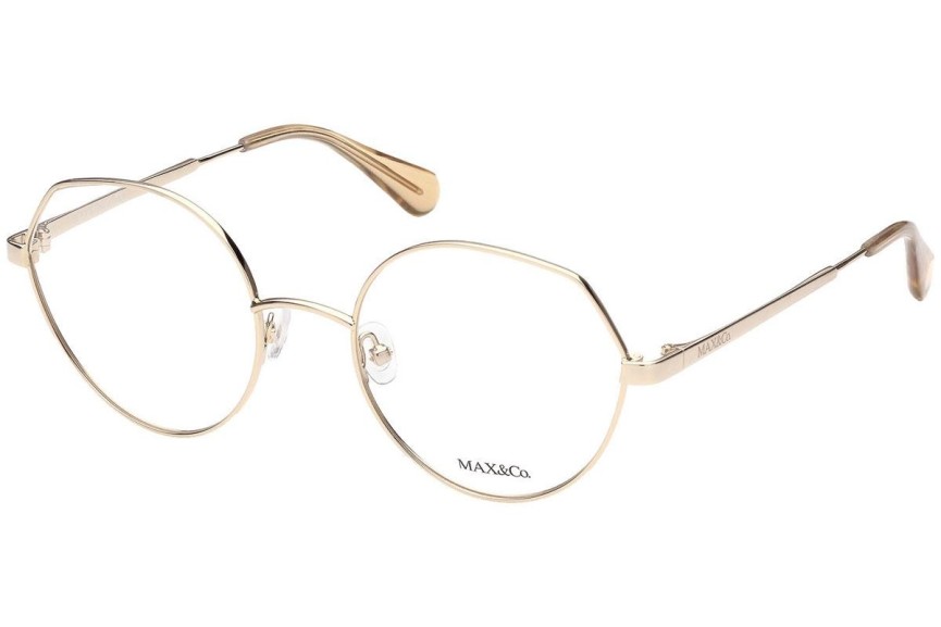 Okulary korekcyjne Max&Co. MO5017 032 Okrągłe Złote