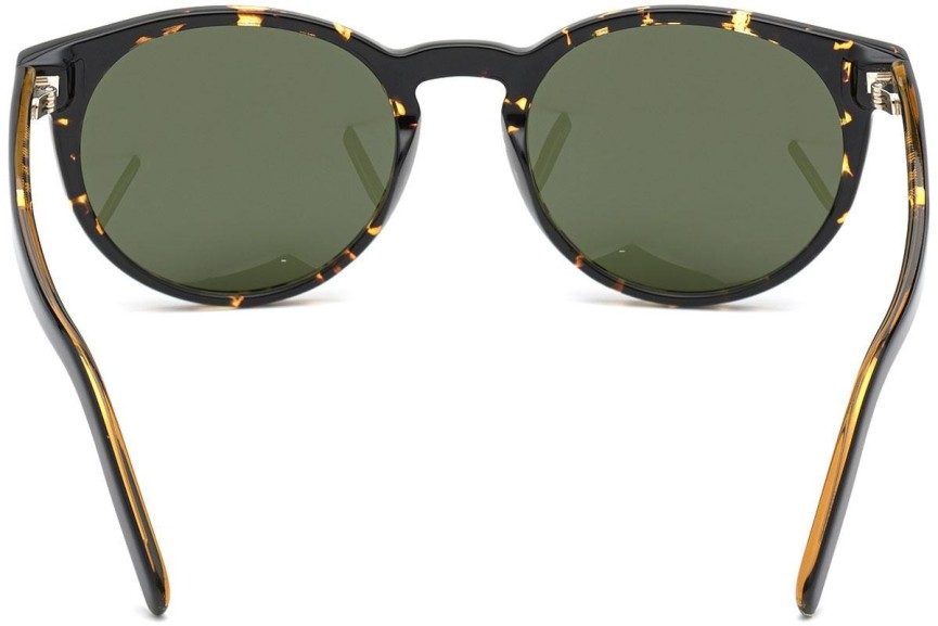 Okulary przeciwsłoneczne Zegna EZ0172 52N Okrągłe Havana