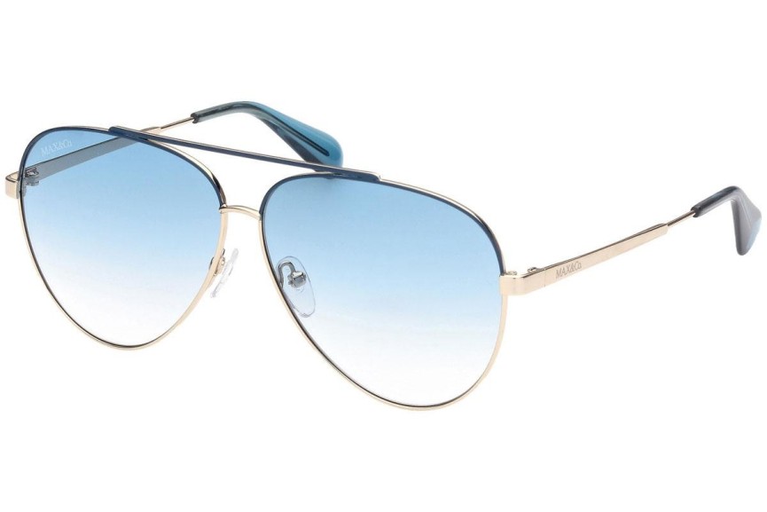 Okulary przeciwsłoneczne Max&Co. MO0007 32W Pilotki (Aviator) Złote