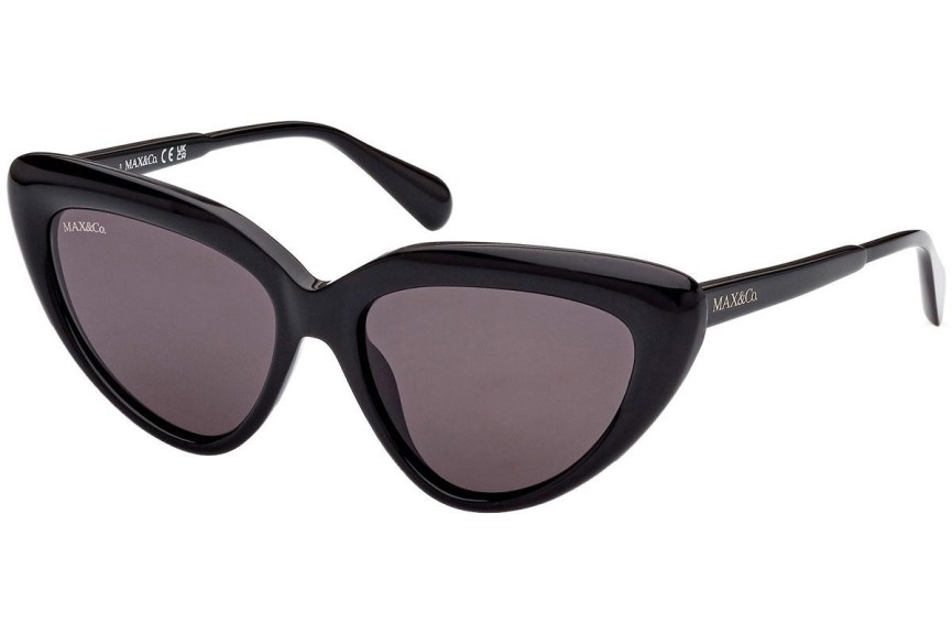 Okulary przeciwsłoneczne Max&Co. MO0047 01A Kocie oczy Czarne