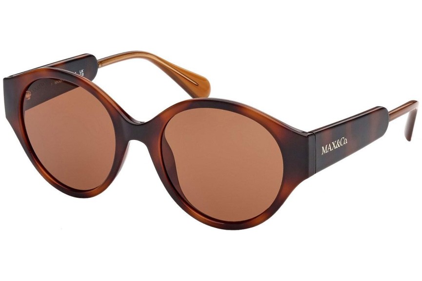 Okulary przeciwsłoneczne Max&Co. MO0058 52E Okrągłe Havana