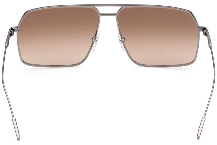 Okulary przeciwsłoneczne Zegna EZ0193 09F Pilotki (Aviator) Srebrne