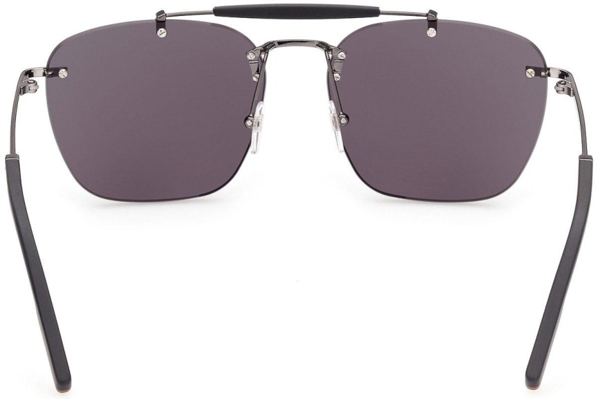 Okulary przeciwsłoneczne Zegna EZ0155 08A Kwadratowe Szare