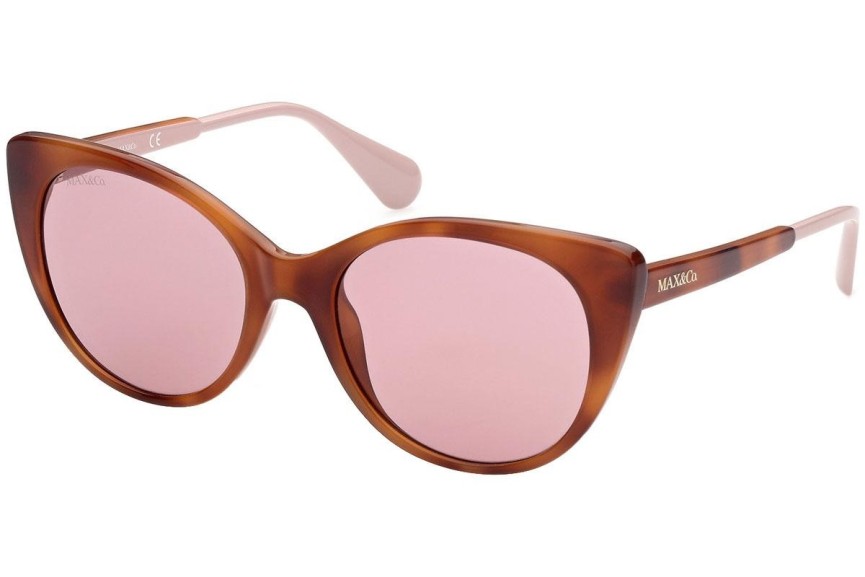 Okulary przeciwsłoneczne Max&Co. MO0021 53S Kocie oczy Havana