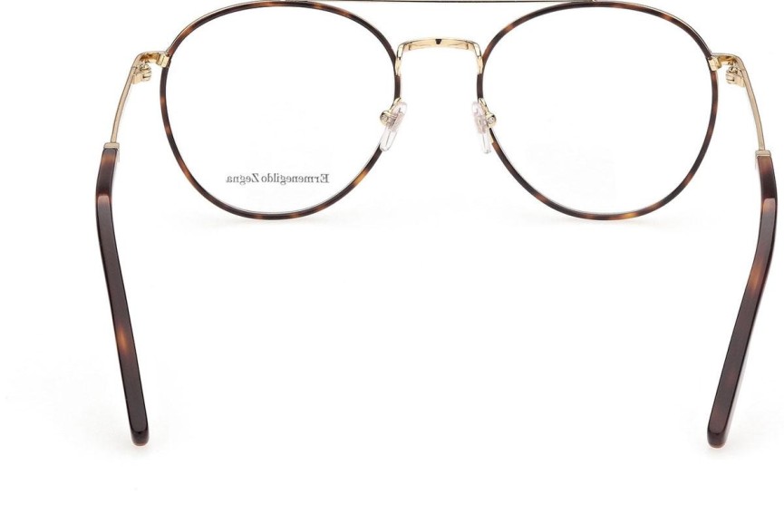 Okulary korekcyjne Zegna EZ5198 052 Okrągłe Havana