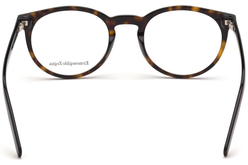 Okulary korekcyjne Zegna EZ5214 052 Okrągłe Havana
