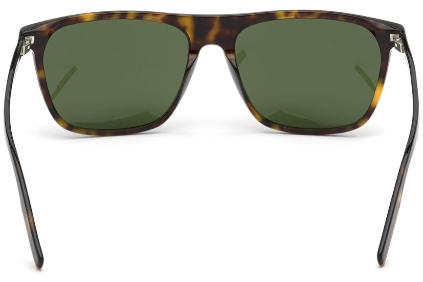 Okulary przeciwsłoneczne Zegna EZ0169 52N Flat Top Havana