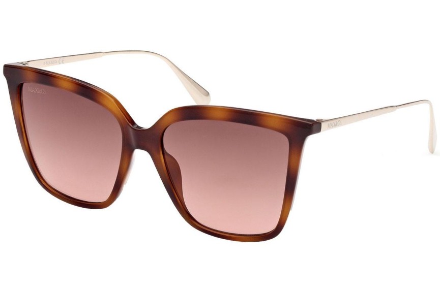 Okulary przeciwsłoneczne Max&Co. MO0043 52F Kwadratowe Havana