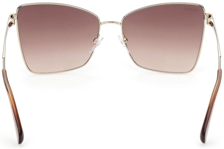 Okulary przeciwsłoneczne Max&Co. MO0027 32F Kocie oczy Złote