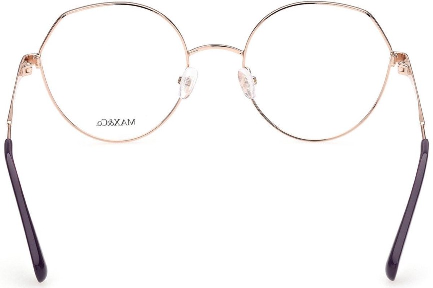 Okulary korekcyjne Max&Co. MO5017 028 Okrągłe Złote