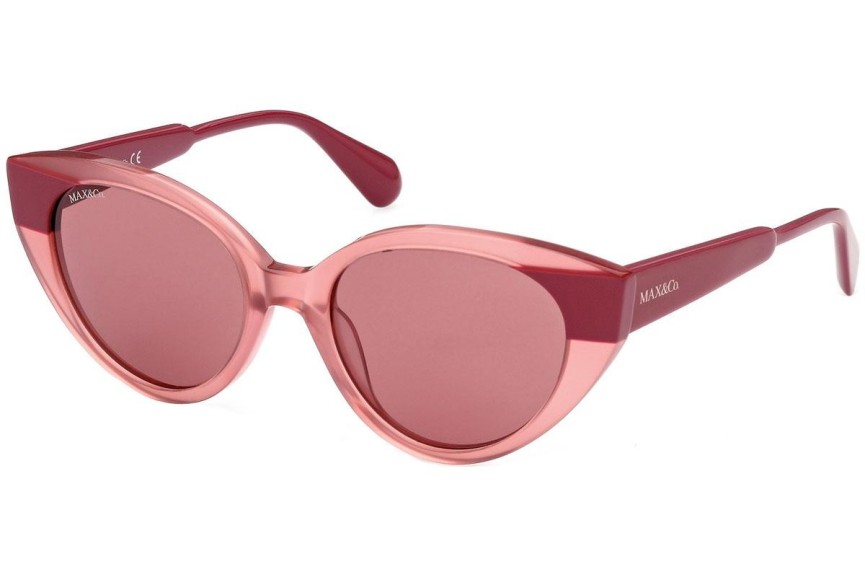 Okulary przeciwsłoneczne Max&Co. MO0039 72S Kocie oczy Różowe