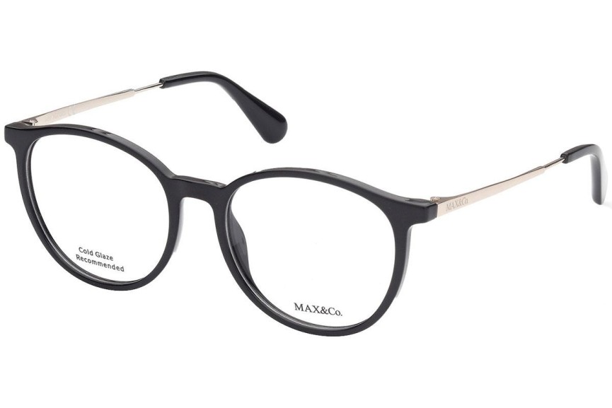 Okulary korekcyjne Max&Co. MO5043 001 Okrągłe Czarne
