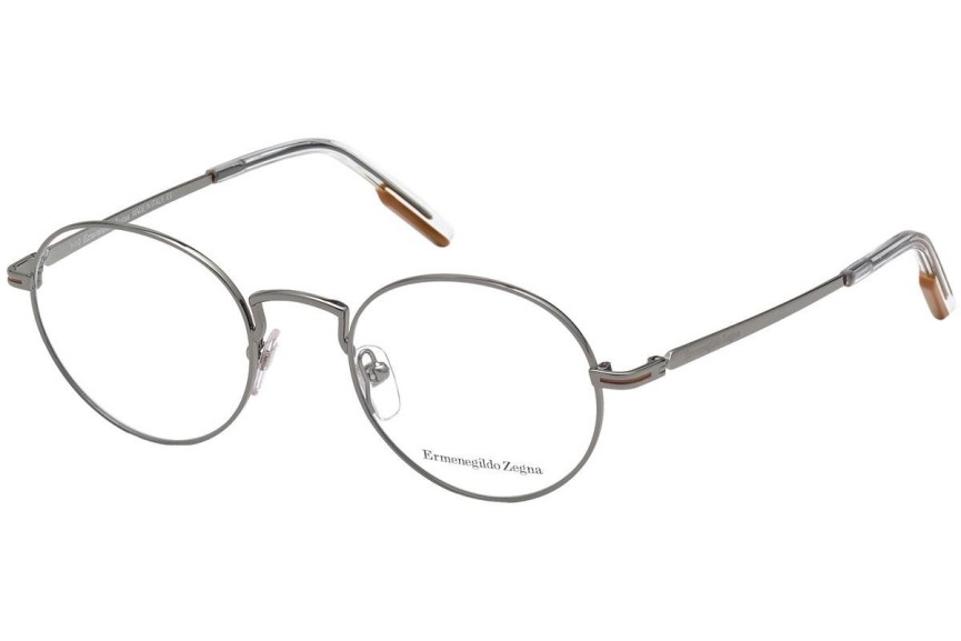 Glasses Zegna EZ5205 008 Okrągłe Szare
