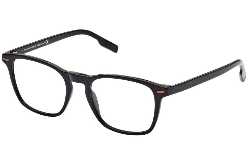 Okulary korekcyjne Zegna EZ5244 001 Okrągłe Czarne