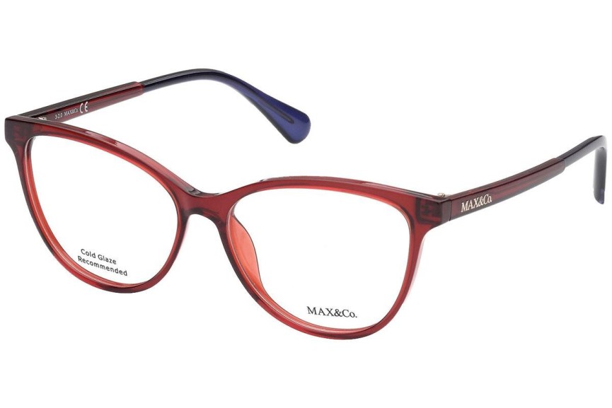 Okulary korekcyjne Max&Co. MO5039 066 Kocie oczy Czerwone