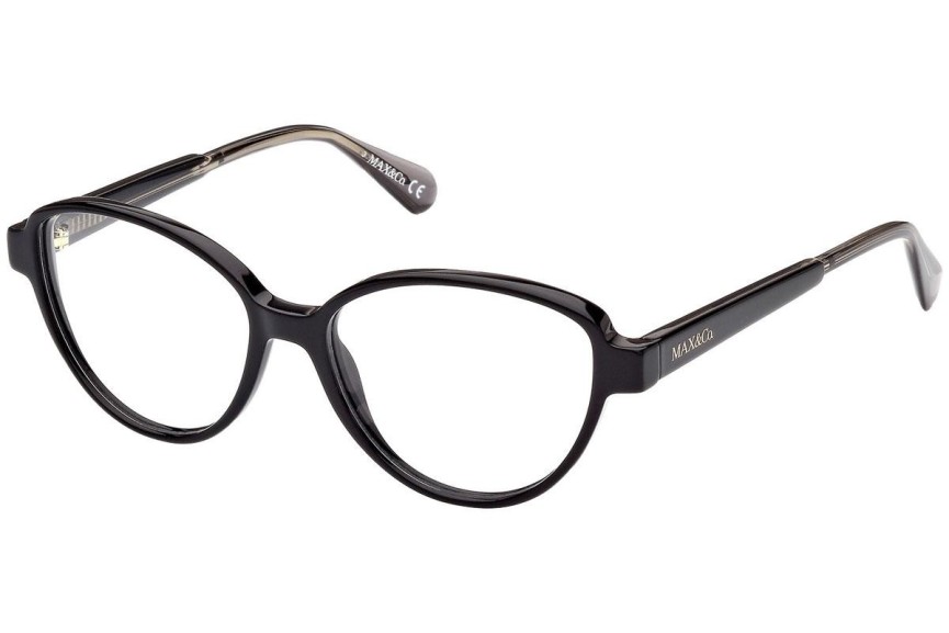 Okulary korekcyjne Max&Co. MO5061 001 Pilotki (Aviator) Czarne