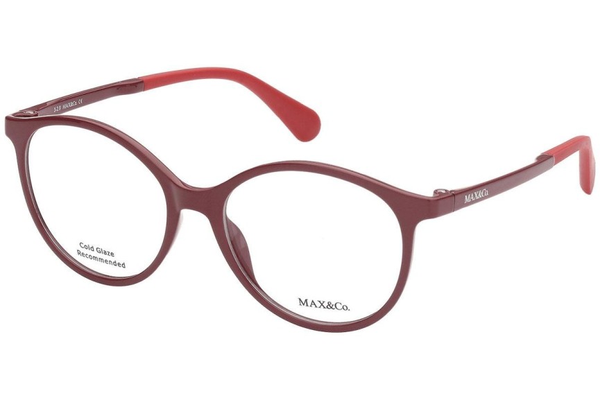 Okulary korekcyjne Max&Co. MO5014 069 Okrągłe Czerwone