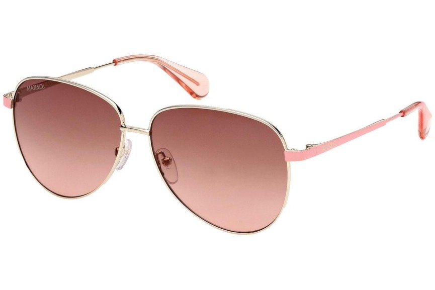 Okulary przeciwsłoneczne Max&Co. MO0049 32F Pilotki (Aviator) Złote
