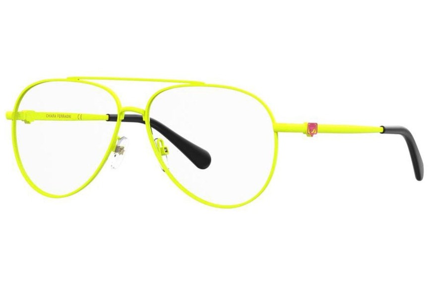Okulary korekcyjne Chiara Ferragni CF1009 40G Pilotki (Aviator) Żółte