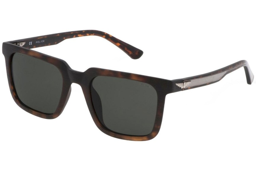 Okulary przeciwsłoneczne Police Ocean 1 SPLF15 Q72P Polarized Kwadratowe Havana