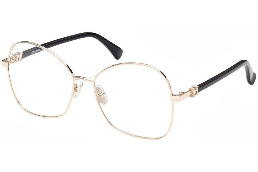 Okulary korekcyjne Max Mara MM5033 032 Kocie oczy Złote