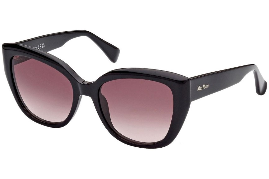 Okulary przeciwsłoneczne Max Mara MM0040 01B Kocie oczy Czarne