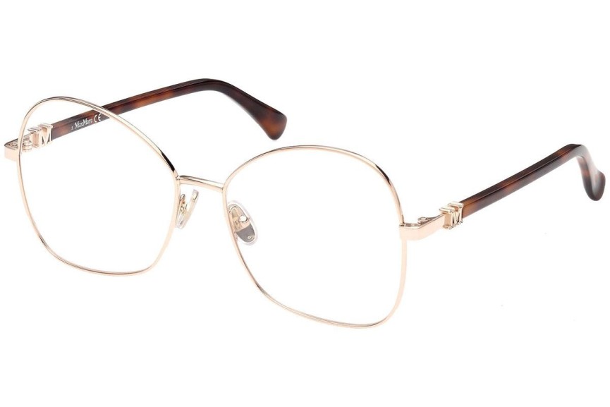 Okulary korekcyjne Max Mara MM5033 028 Kocie oczy Złote