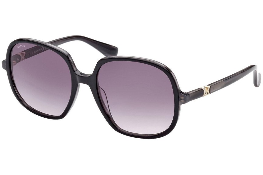 Okulary przeciwsłoneczne Max Mara MM0036 05B Okrągłe Czarne