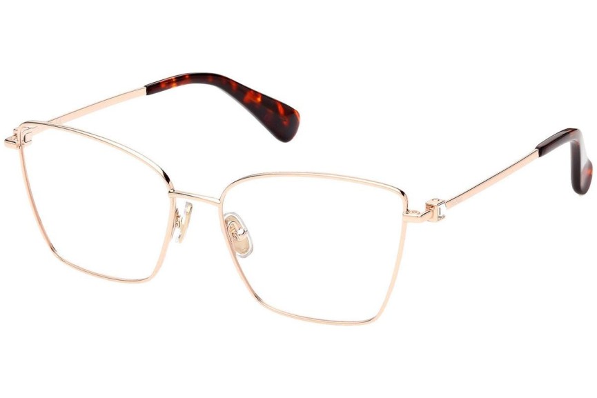 Okulary korekcyjne Max Mara MM5048 033 Kocie oczy Złote