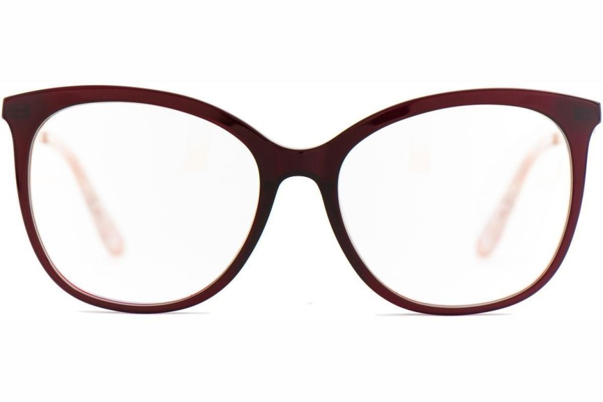 Okulary korekcyjne Kohe by eyerim Andrea Burgundy blue-light [non-prescription] Kocie oczy Czerwone