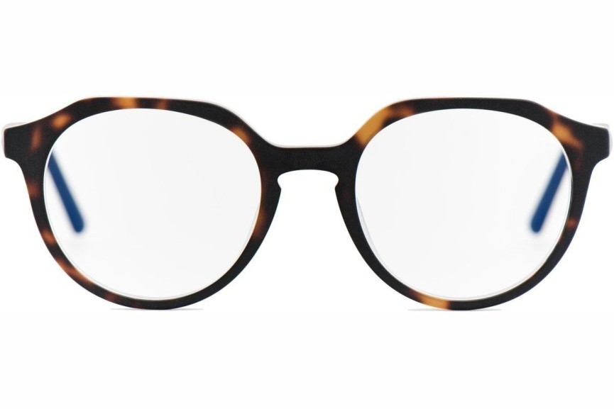 Okulary korekcyjne OiO by eyerim Martin Havana Matte blue-light [non-prescription] Okrągłe Havana