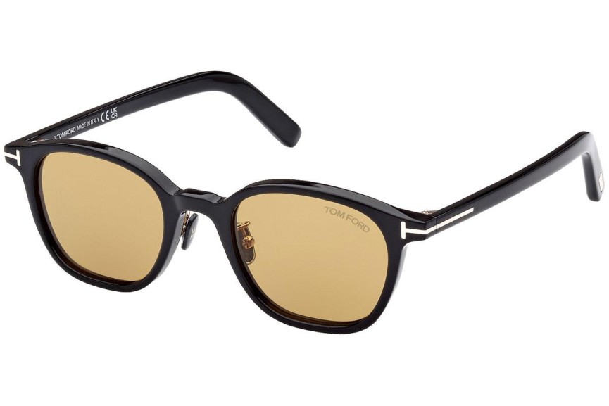 Okulary przeciwsłoneczne Tom Ford FT0978-D 01E Okrągłe Czarne