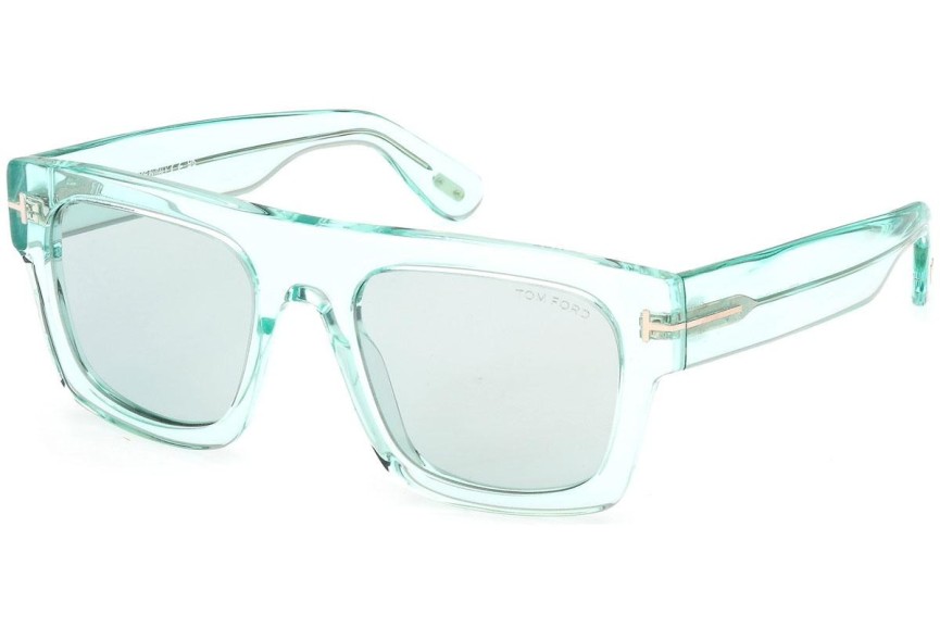 Okulary przeciwsłoneczne Tom Ford Fausto FT0711 84V Flat Top Zielone